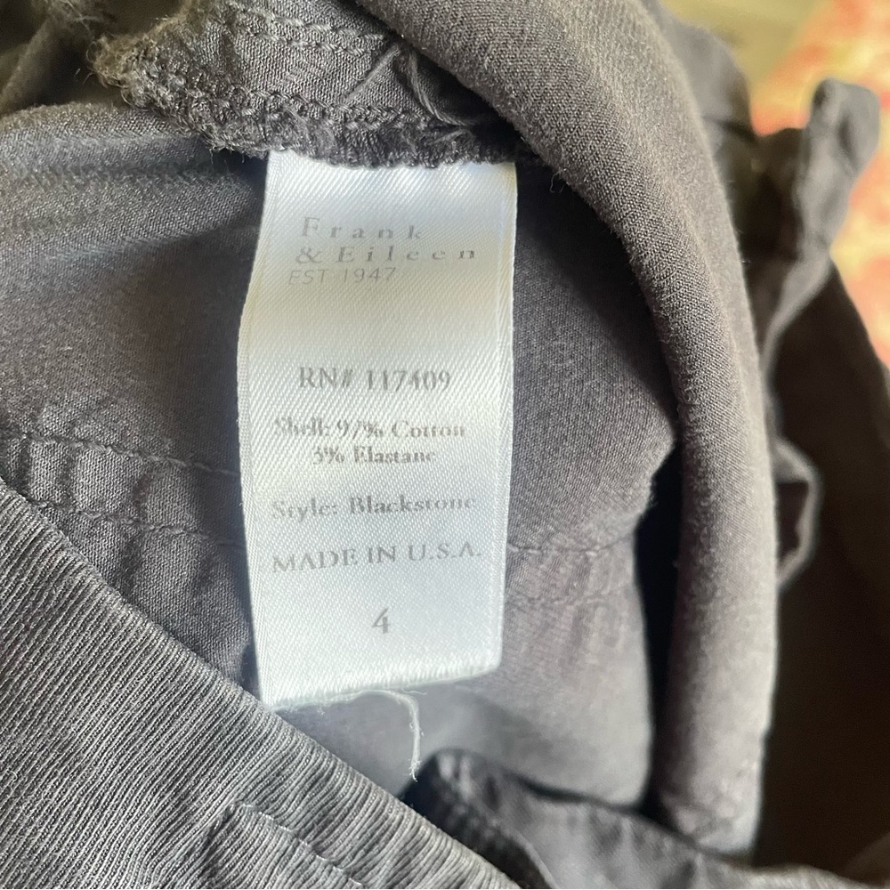 Frank & Eileen Blackstone The Italian Peach Twill Utility Pants in Size 4 - Picture 7 of 9